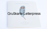 Grußkarte Letterpress